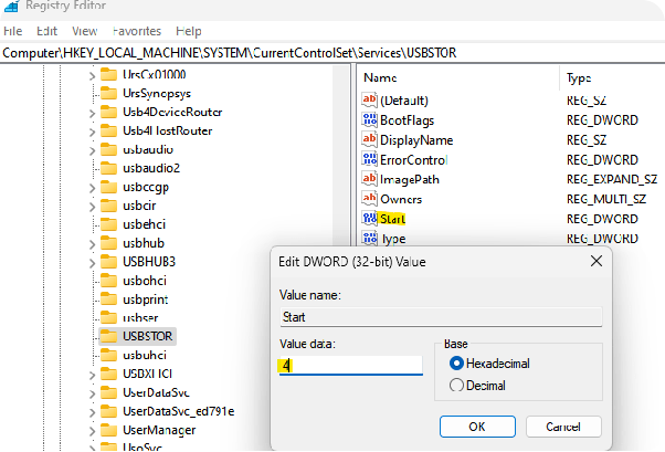 بستن پورت فلش با قابلیت Registry edits در ویندوز ۱۱