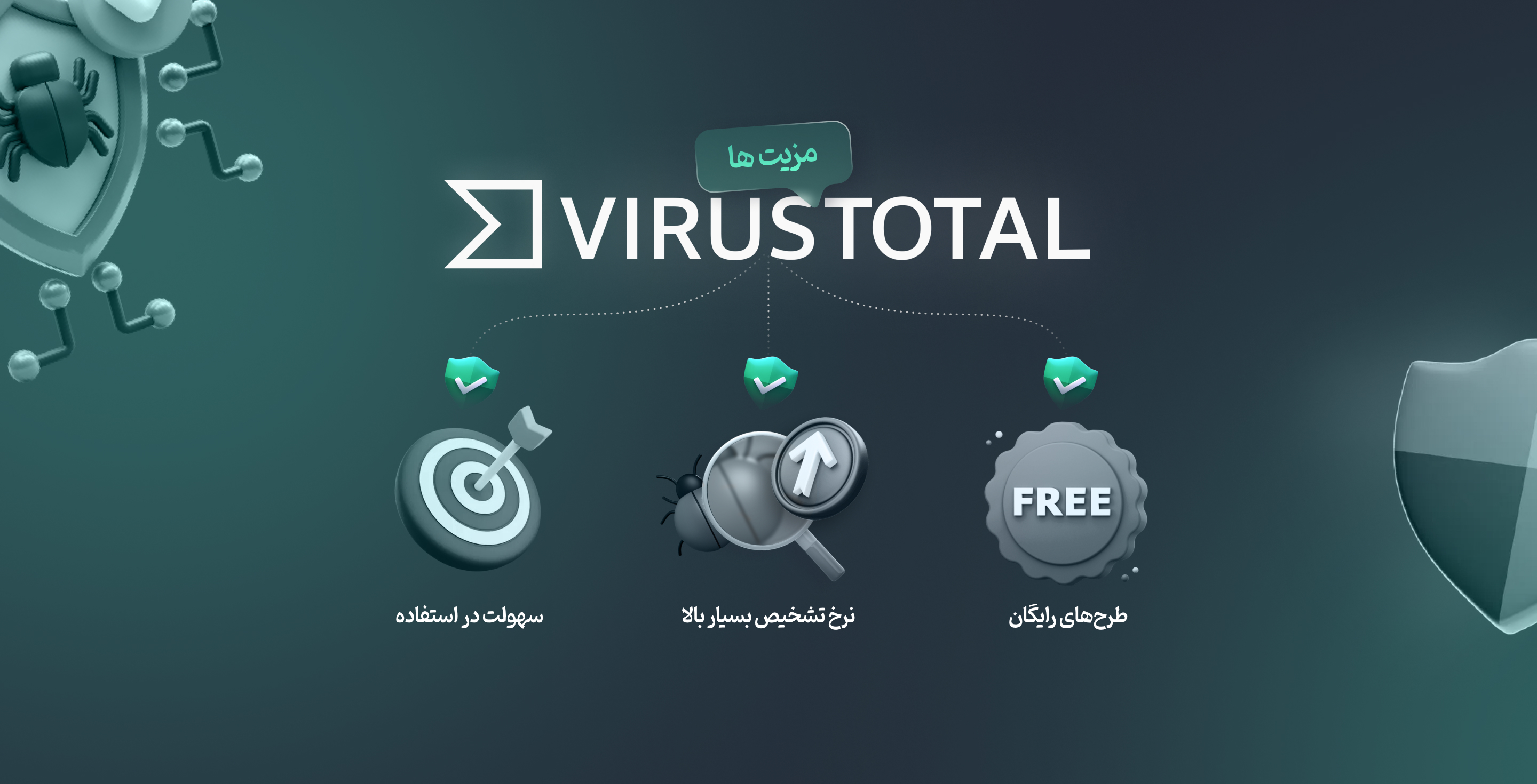 مزیت های virus total